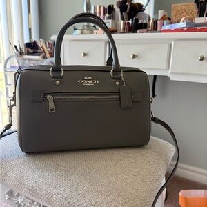 Coach Rowan Gray Leather Gray Bag